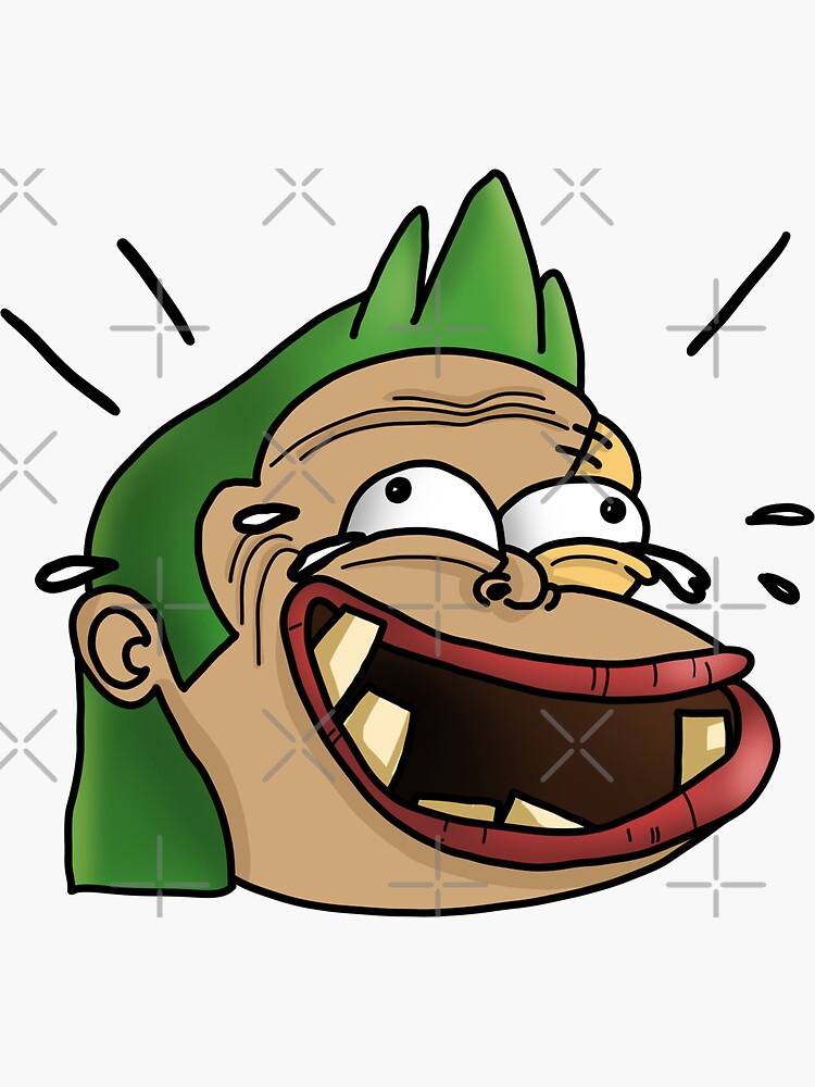Thumbnail 3 of 3, Sticker, Laughing Pudge Monkas designed and sold by chanong.