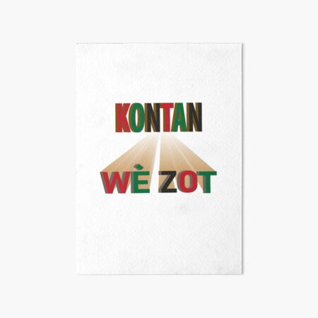 Aperçu de l'œuvre Kontan Wè Zot créée et vendue par Madadesign.