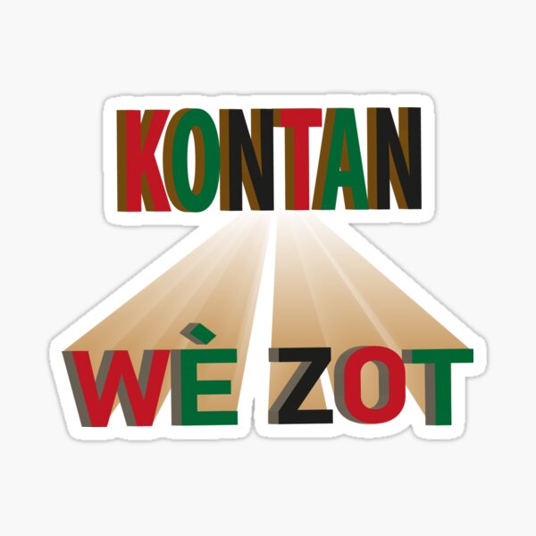 Aperçu de l'œuvre Kontan Wè Zot créée et vendue par Madadesign.