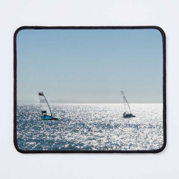 Item preview, Blue Ocean Sports - Two Windsurfers on Shimmering Seas designed and sold by Georgia Mizuleva.