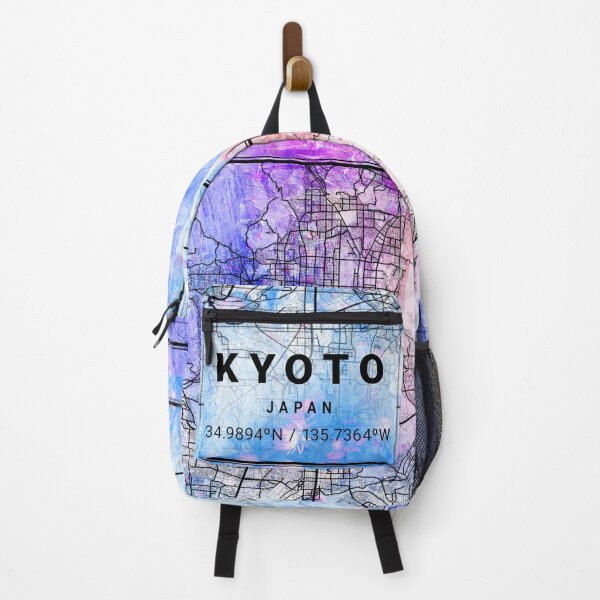 Item preview, Kyoto Japan Watercolor Map Rainbow designed and sold by Simplyy Unique.