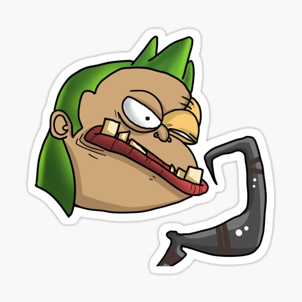Pudge Hook Monkas Sticker