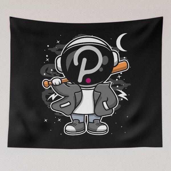 Artikelvorschau, Hiphop Astronaut Basketball Polkadot DOT Coin To The Moon Crypto Token Blockchain Cryptocurrency Wallet HODL entworfen und verkauft von JaxonBrown.