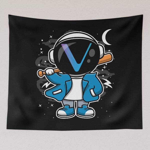 Item preview, Hiphop Astronaut Basketball Vechain VET Coin To The Moon Crypto Token Blockchain Cryptocurrency Wallet HODL designed and sold by JaxonBrown.