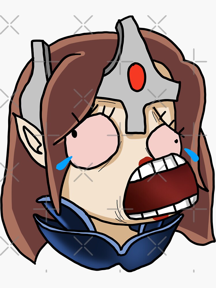 Thumbnail 3 of 3, Sticker, Crying Mirana Monkas designed and sold by chanong.