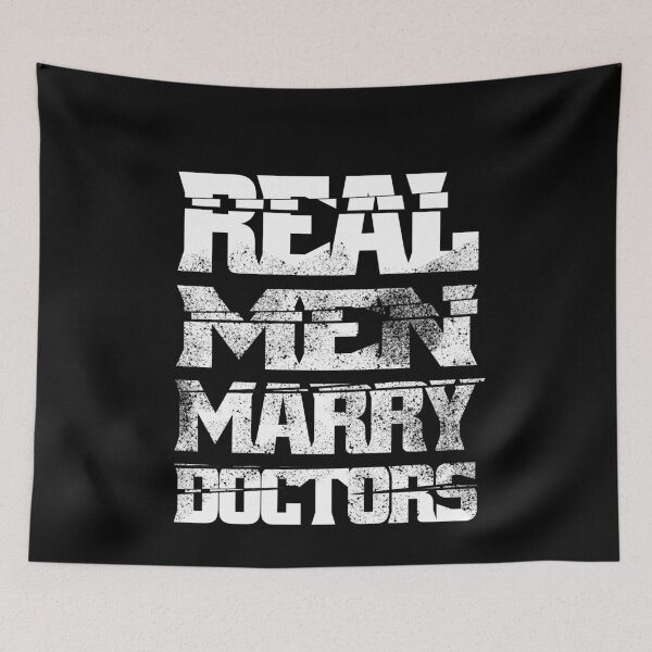 Item preview, Real Men Marry Doctors Future Husband Wedding Announcement designed and sold by Eddie SH.
