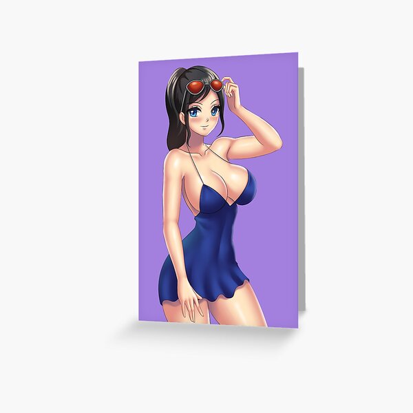 Nico Robin Sexy Big Bood Greeting Card For Sale By Hutytang Redbubble