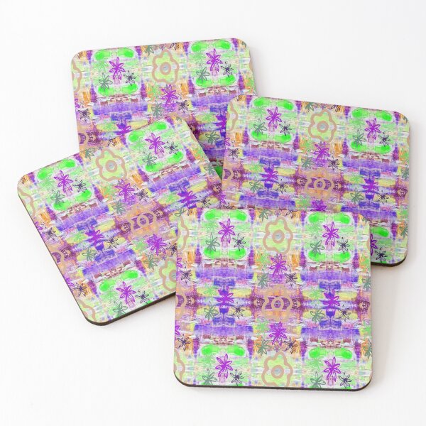 Item preview,  Psychedelic Botanical Abstract Pattern,2, trippy graphic psychedelic arte abstracto designed and sold by Adri Barnard.