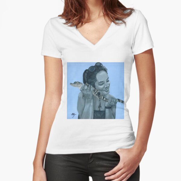 Fitted V-Neck T-Shirt