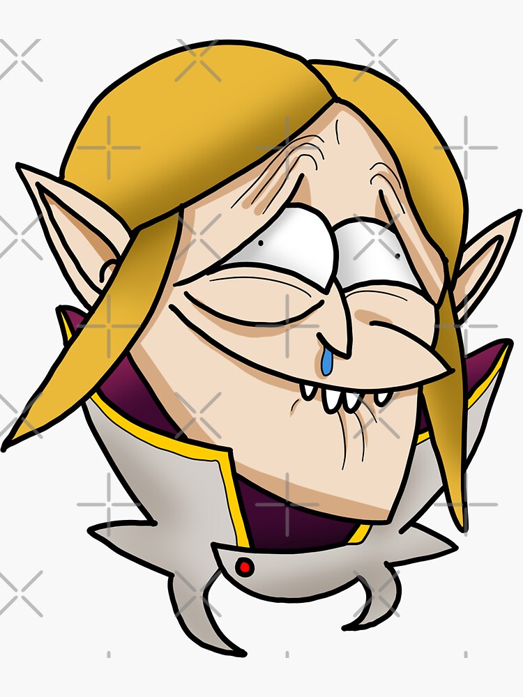Thumbnail 3 of 3, Sticker, Grinning Invoker Monkas designed and sold by chanong.