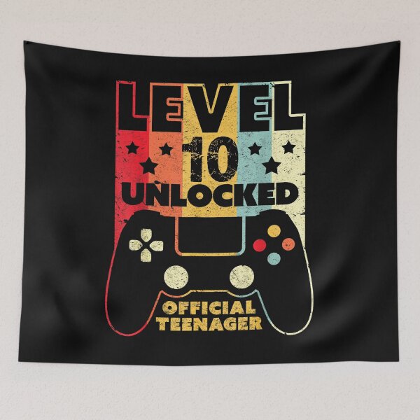Item preview, 10th Birthday Shirt. Level 10 Unlocked, Official Teenager,gamer shirt, gift game designed and sold by Adrianne8429.