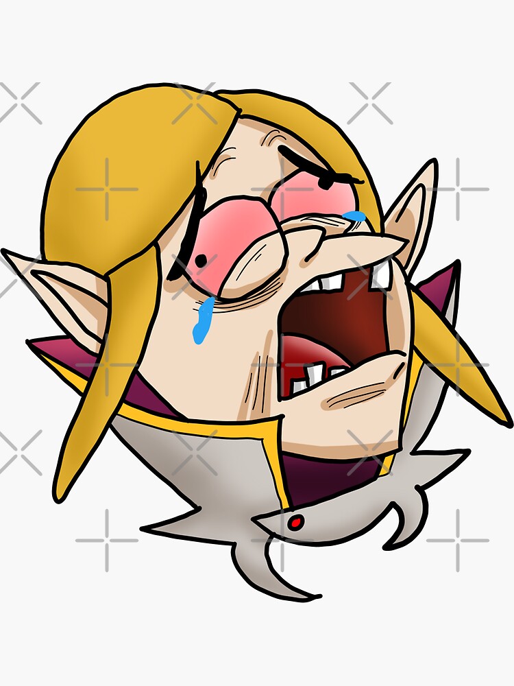 Thumbnail 3 of 3, Sticker, Crying Invoker Monkas designed and sold by chanong.