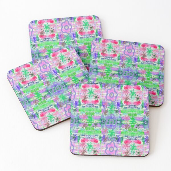 Item preview, Psychedelic Botanical Abstract Pattern,4, trippy graphic psychedelic arte abstracto designed and sold by Adri Barnard.