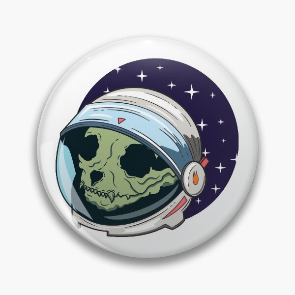 Item preview, Cat Skull in Astronaut Helmet designed and sold by thecatcouch.
