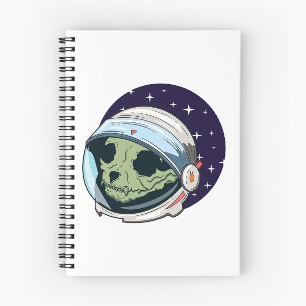 Item preview, Cat Skull in Astronaut Helmet designed and sold by thecatcouch.