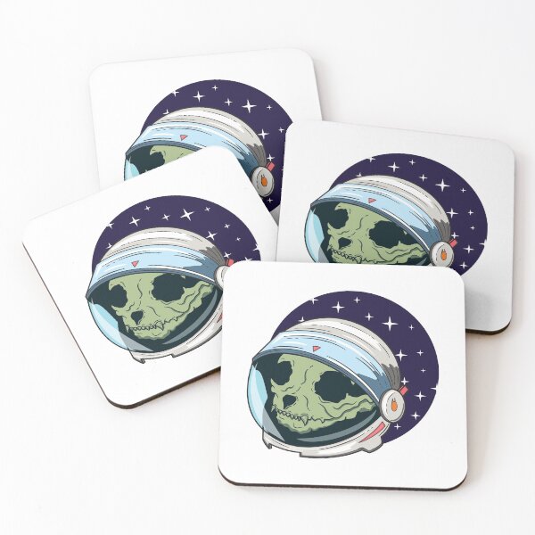Item preview, Cat Skull in Astronaut Helmet designed and sold by thecatcouch.