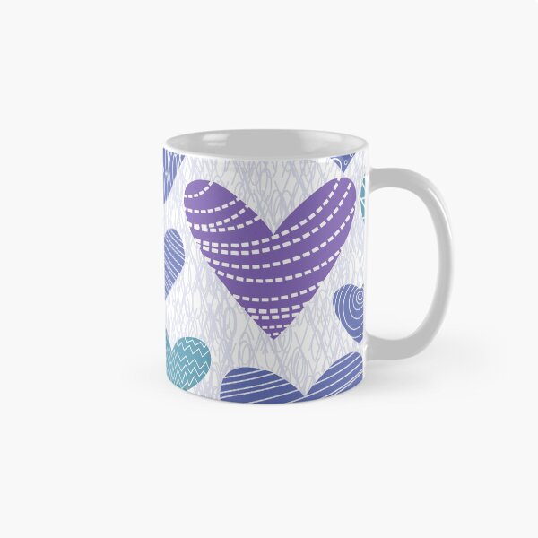Item preview, Pantone 2022 hearts in periwinkle, teal and lavender  designed and sold by FrancesPoff.