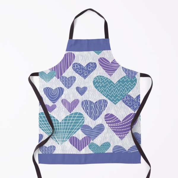 Item preview, Pantone 2022 hearts in periwinkle, teal and lavender designed and sold by FrancesPoff.