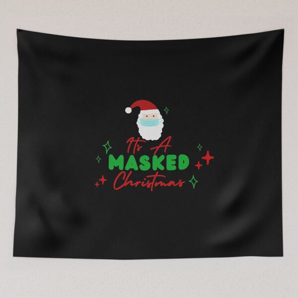Item preview, It’s A Masked Christmas designed and sold by RmeenaArt.