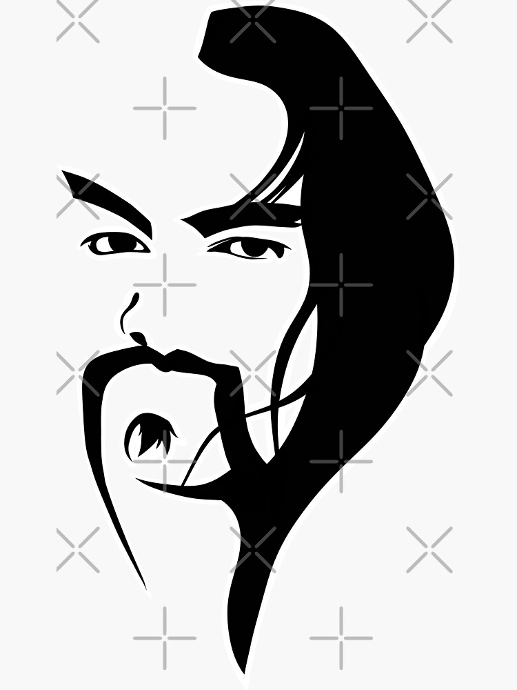 Thumbnail 3 of 3, Sticker, Abstract Chanong 1 designed and sold by chanong.