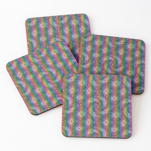 Item preview, Rainbow Stripes Kaleidoscope Twirl designed and sold by James-Cole.