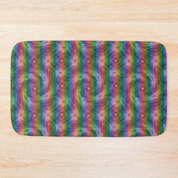 Item preview, Rainbow Stripes Kaleidoscope Twirl designed and sold by James-Cole.