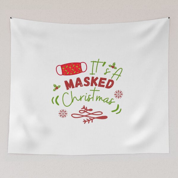 Item preview, It’s A Masked Christmas designed and sold by RmeenaArt.