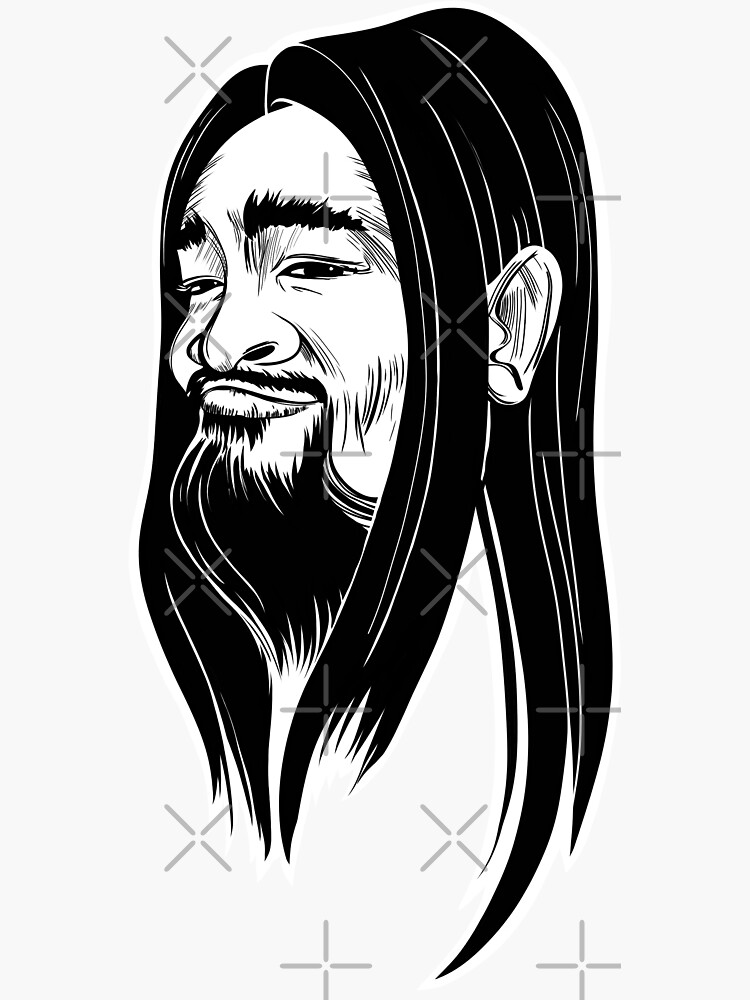Thumbnail 3 of 3, Sticker, Chanong Logo B&W designed and sold by chanong.