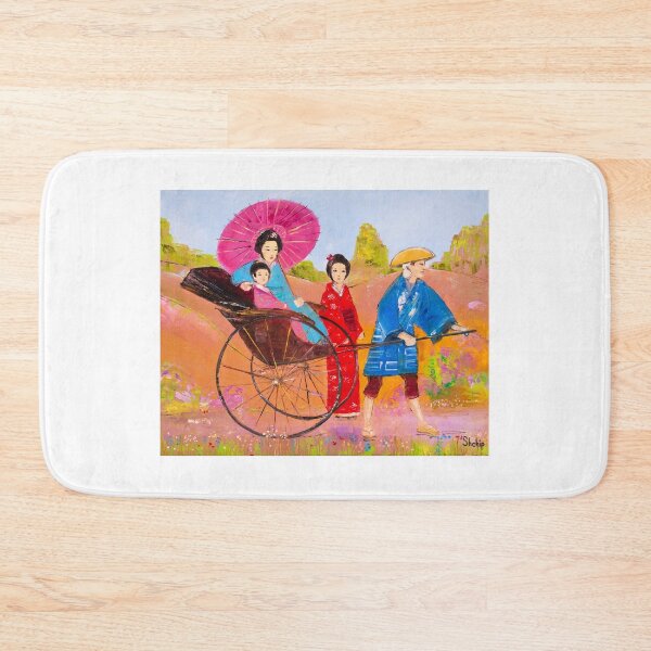 Item preview, Japanese Rickshaw With Passengers designed and sold by Natalia_Shchip.