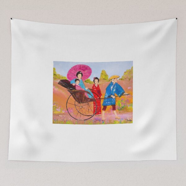 Item preview, Japanese Rickshaw With Passengers designed and sold by Natalia_Shchip.