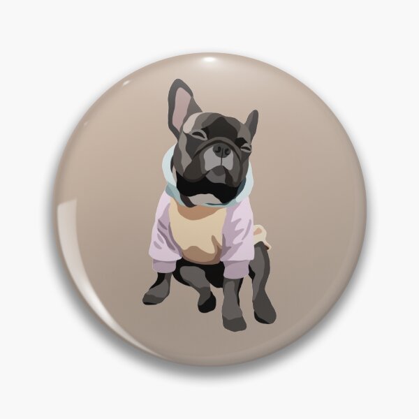Item preview, Frenchie in Pastel Hoodie Dog Portrait Digital Illustration designed and sold by sherylwylie.