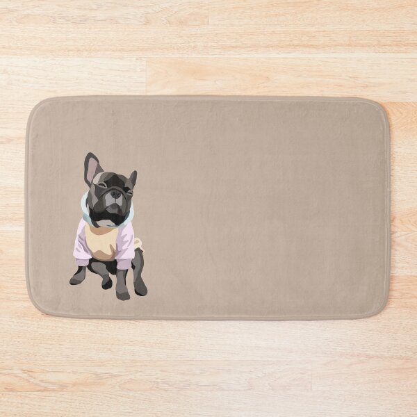 Item preview, Frenchie in Pastel Hoodie Dog Portrait Digital Illustration designed and sold by sherylwylie.