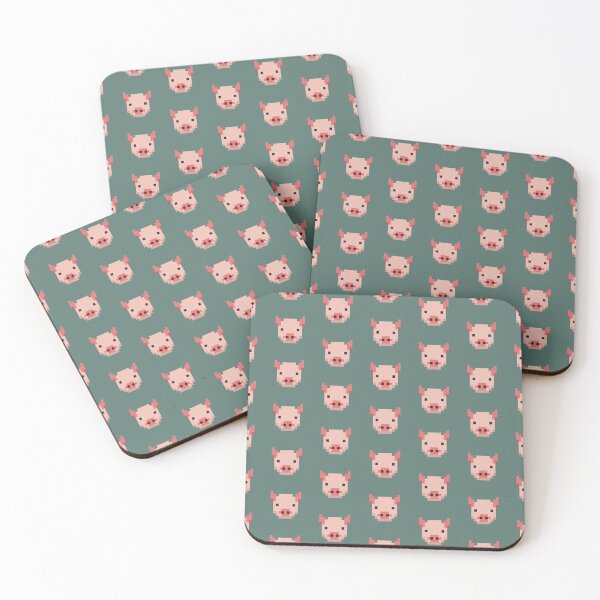 Item preview, Pixel art pig pattern designed and sold by EngineerGoC.