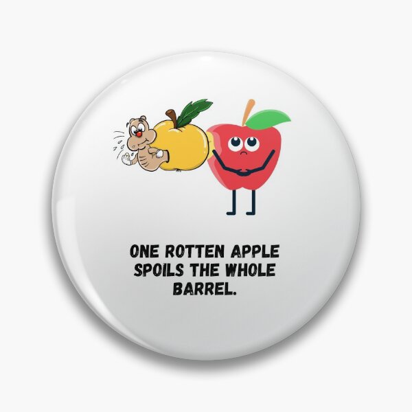 Item preview, Funny Rotten yellow and red apples spoiling others. designed and sold by Hinny8.