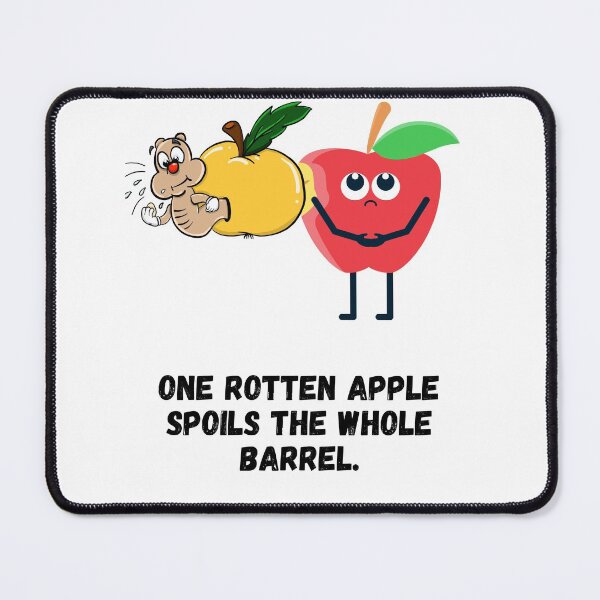 Item preview, Funny Rotten yellow and red apples spoiling others. designed and sold by Hinny8.