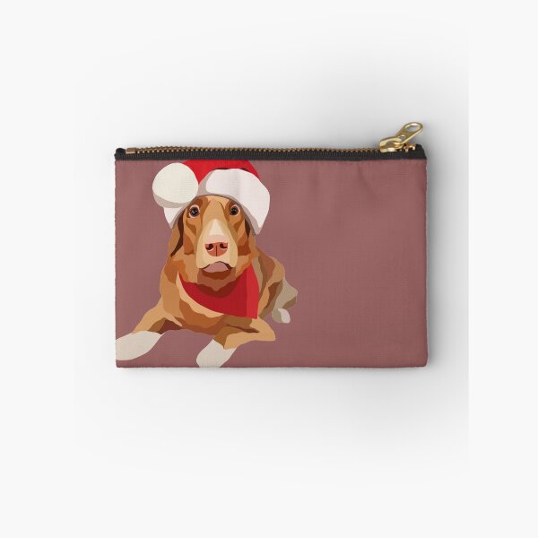 Item preview, Christmas Toller Santa Hat Dog Portrait Digital Illustration designed and sold by sherylwylie.