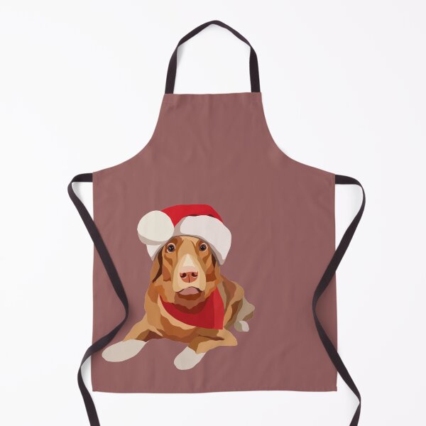 Item preview, Christmas Toller Santa Hat Dog Portrait Digital Illustration designed and sold by sherylwylie.