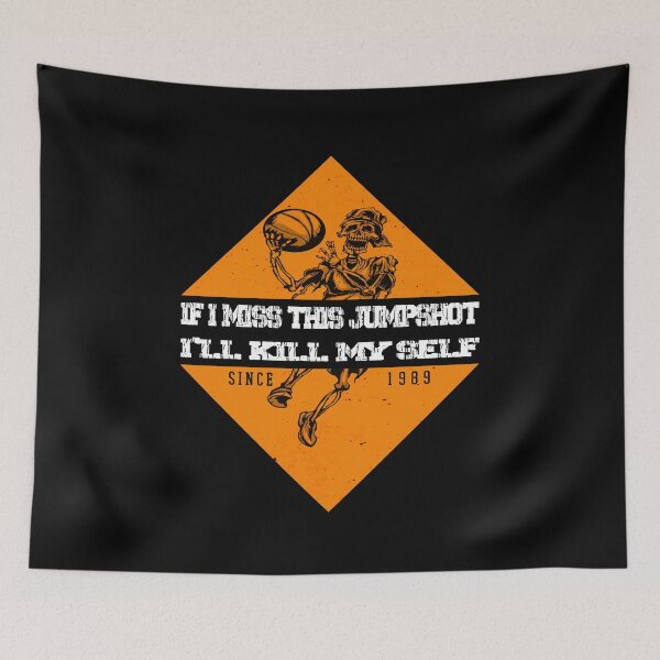 Item preview, If i miss this jumpshot i’ll kill myself skeleton trying to do slam dunk  designed and sold by Yonshop.