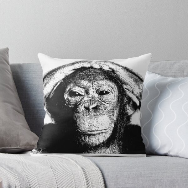 Item preview, Wise Chimpanzee. Wildlife Digital Engraving Image designed and sold by Digital Eclectica.