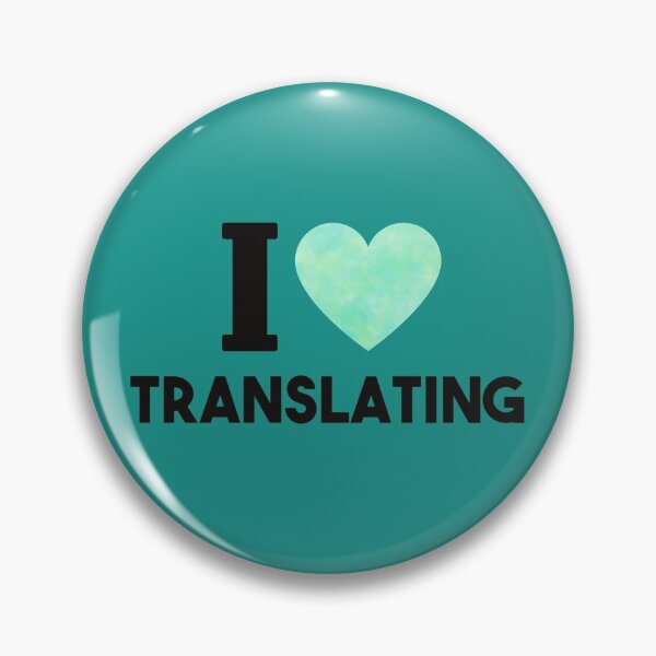 Item preview,  I Love Translating (turquoise heart) designed and sold by LamaraK.