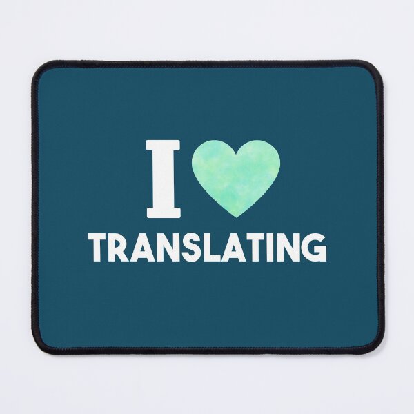 Item preview,  I Love Translating (turquoise heart) designed and sold by LamaraK.