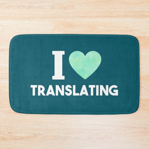 Item preview,  I Love Translating (turquoise heart) designed and sold by LamaraK.
