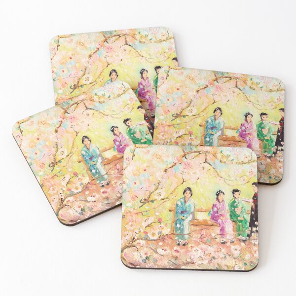 Item preview, Japanese Women Recite Poetry Under Sakura designed and sold by Natalia_Shchip.