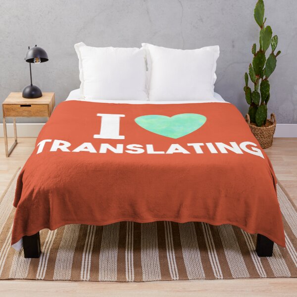 Item preview,  I Love Translating (turquoise heart) designed and sold by LamaraK.