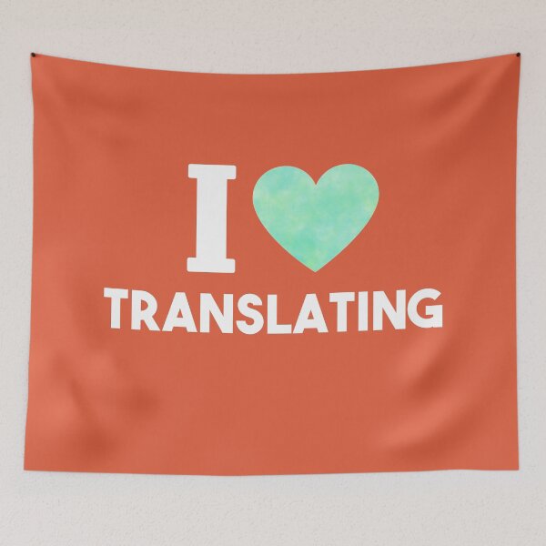 Item preview,  I Love Translating (turquoise heart) designed and sold by LamaraK.