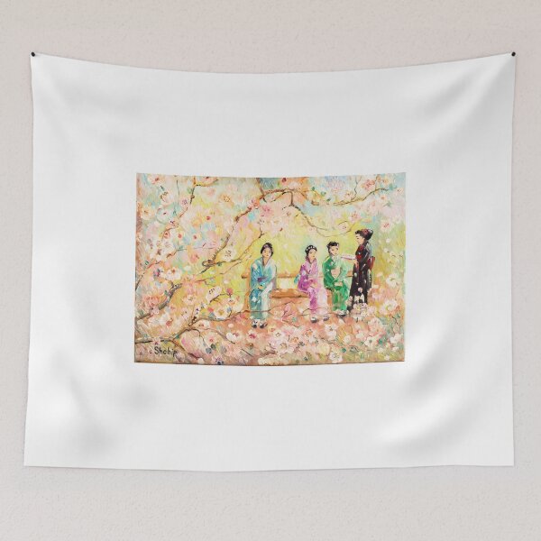 Item preview, Japanese Women Recite Poetry Under Sakura designed and sold by Natalia_Shchip.