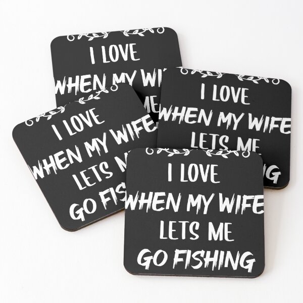 Item preview, I Love When My Wife Lets Me Go fishing Funny Fishing Gift Deisgn Idea for Fishing lovers, husband Es designed and sold by KevinThompson01.