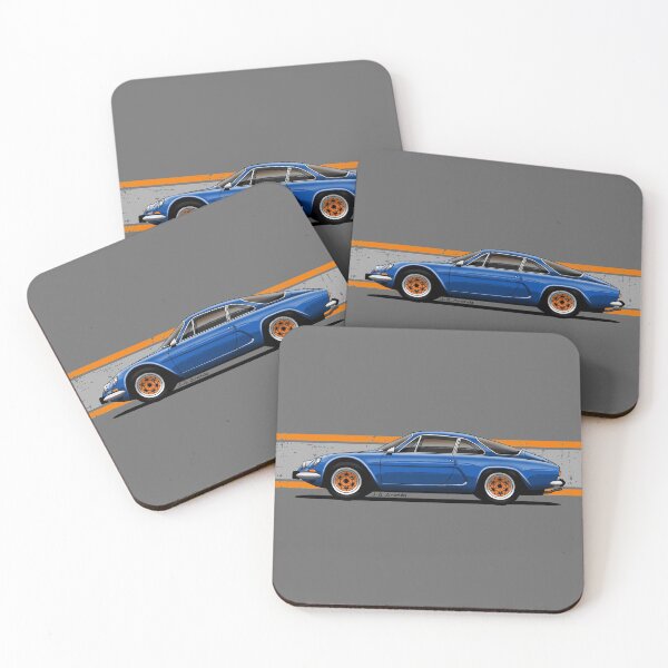Item preview, My drawing of the French Berlinetta with orange rims v2 designed and sold by designjaag.