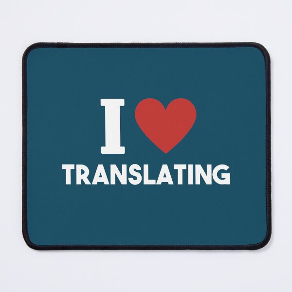Item preview, I Love Translating (red heart) designed and sold by LamaraK.