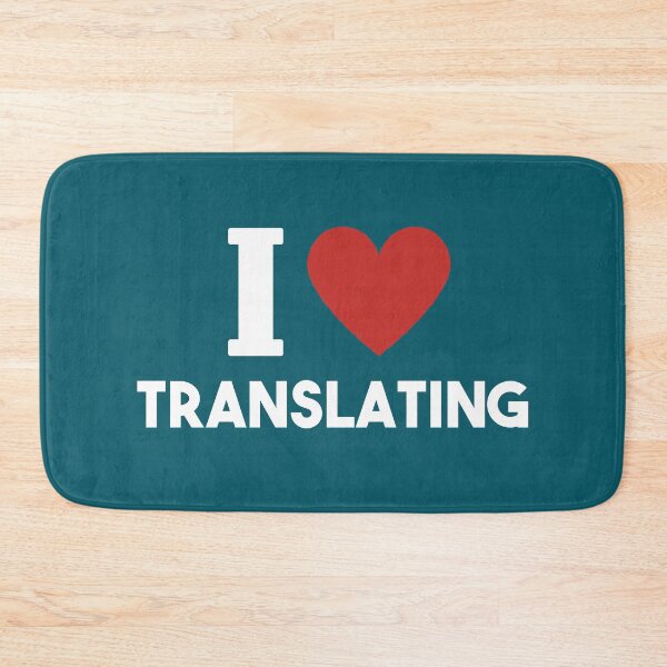 Item preview, I Love Translating (red heart) designed and sold by LamaraK.